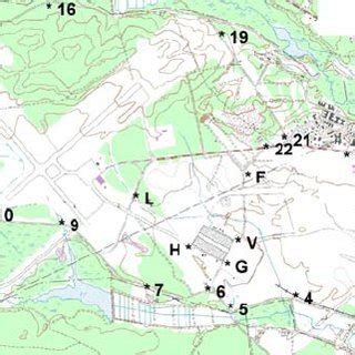 Map of Lakehurst Naval Engineering Air Station with labeled points... | Download Scientific Diagram