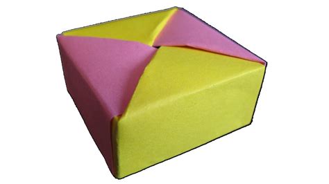 How to Make Origami Box with Lid « Origami :: WonderHowTo