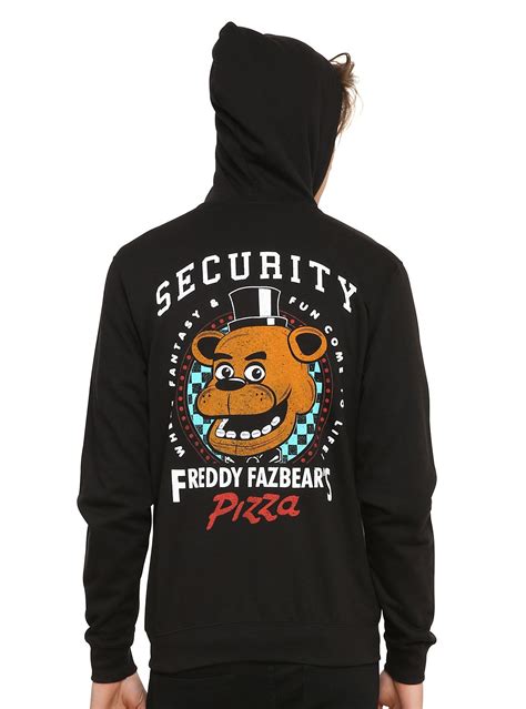 Five Nights At Freddy's Freddy Fazbear's Pizza Security Hoodie ...