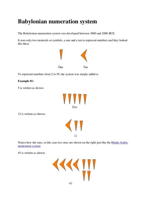 Babylonian numeration system