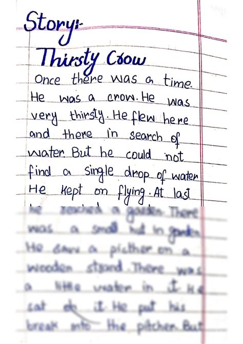 SOLUTION: Story thirsty crow class 8 english - Studypool