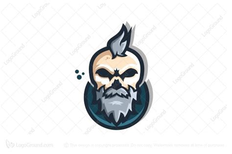 Bearded Skull Logo