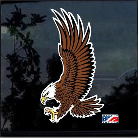 Bald Eagle Full Color Outdoor Decal Sticker | Custom Made In the USA ...