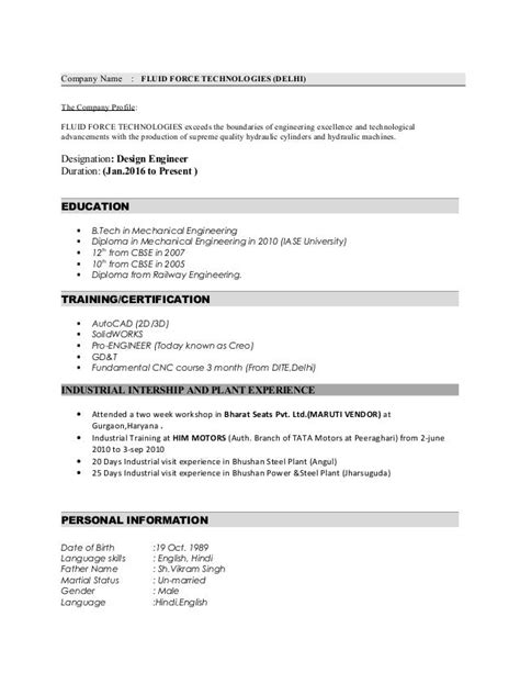 Hydraulic engineer resume