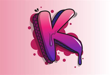 Graffiti Letter K Premium Vector Graphic by K for Kreative · Creative ...