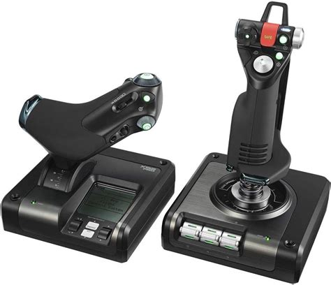 Logitech G Saitek X52 Professional H.O.T.A.S. Part-Metal Throttle And Stick Simulation ...