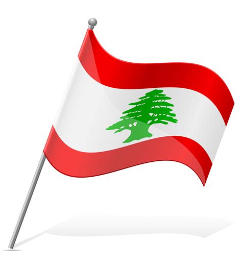 flag of Lebanon vector illustration 510013 Vector Art at Vecteezy