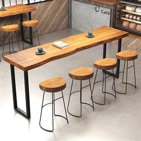 STARBUCKS Rustic Wooden Bar Table & Stool – Urban Mood