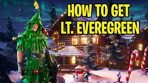 How to get LT Evergreen [Tree Skin] - Fortnite Winterfest Presents ...