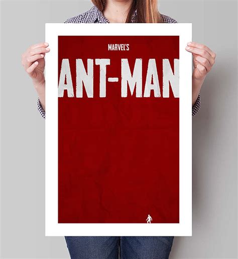 ANT-MAN Inspired Minimalist Movie Poster Print 13x19 33x48 Cm - Etsy