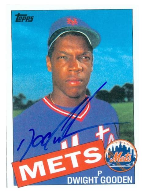 Dwight Gooden autographed baseball card (New York Mets Doc) 2010 Topps #CMT34 1985 Rookie Style