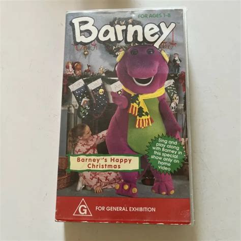 BARNEY: BARNEY’S HAPPY Christmas (VHS, 1990) PAL £21.11 - PicClick UK