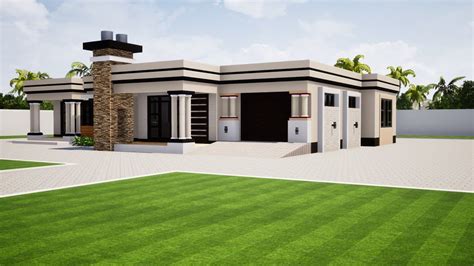 Flat Roof House Design 3 Bedroom - Image to u