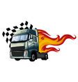 Cartoon semi truck format separated by Royalty Free Vector