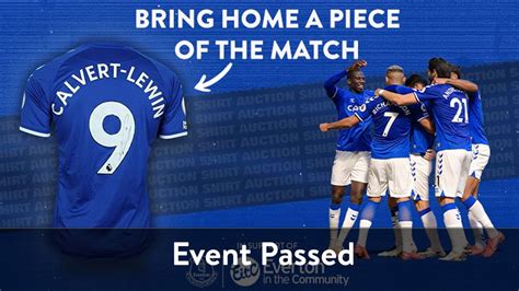 Everton in the Community - Everton's FA Cup Match-Worn Shirts Up For Grabs