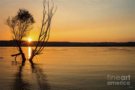 Table Rock Lake Silhouette Sunrise Photograph by Jennifer White - Fine ...