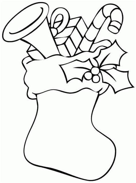 Christmas Stocking Printable - Coloring Home