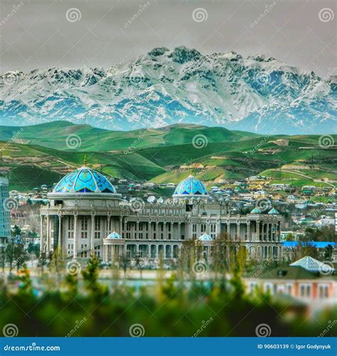 Dushanbe city stock image. Image of dushanbe, mountains - 90603139