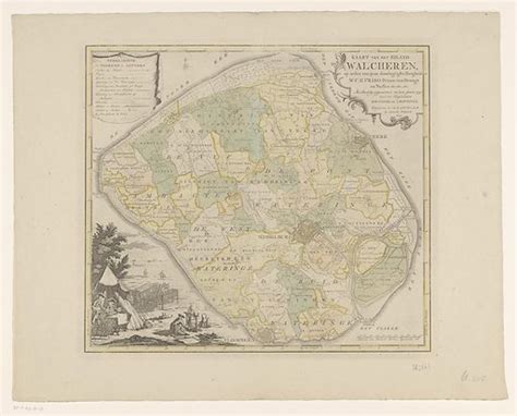 Map of Walcheren free public domain image | Look and Learn