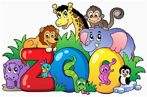 Printable Zoo Animals Clipart