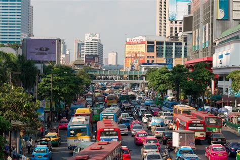 Multicolored traffic jam in Bangkok | Check out my travelblo… | Flickr