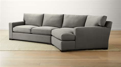 Axis II 2-Piece Right Arm Angled Chaise Sectional Sofa + Reviews | Crate and Barrel Canada