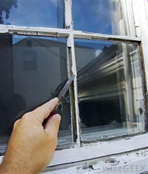 Replacing a broken pane of glass and reglazing a window pane takes a ...