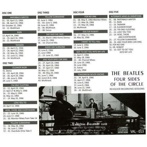 Four sides of the circle (revolver recording sessions) (5 cds) by The Beatles, CD x 5 with ...