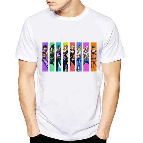 JoJo Bizarre Adventure All Star T Shirt Design Manga Anime T shirt Cool Novelty Funny Tshirt ...