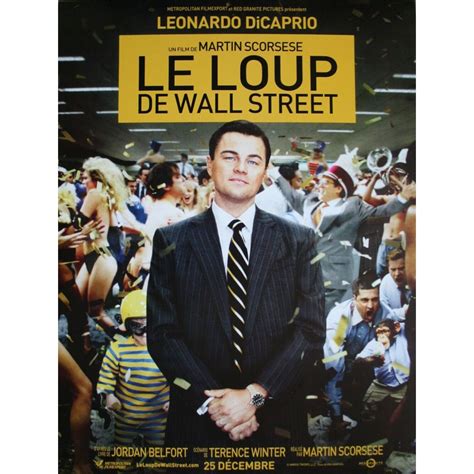 THE WOLF OF WALL STREET French Movie Poster - 15x21 in. - 2013