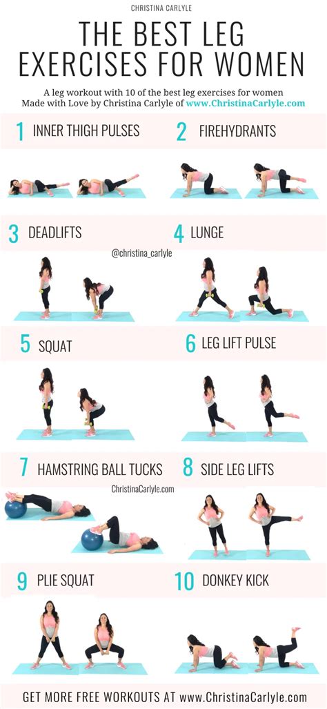 The 10 Best Leg Exercises for Women | Christina Carlyle