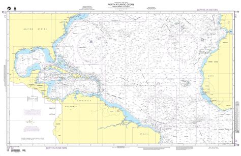 Atlantic Ocean Depths Chart