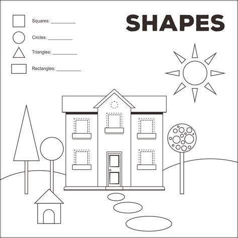 Matching Shapes Worksheets - The Teaching Aunt - Worksheets Library