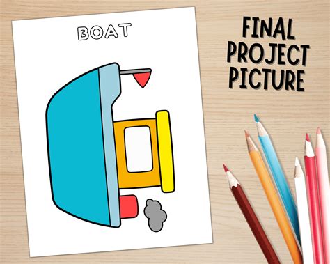 Boat Craft Template, Transportation Activities, Boat Cut & Paste Craft ...