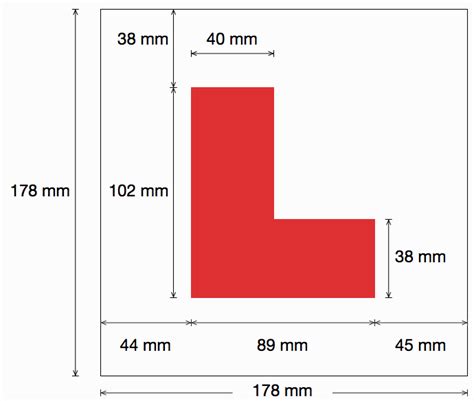 What are the rules for using L plates for a learner driver?