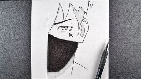 Anime boy sketch wearing a mask #drawing #howtodraw #draw Mask Drawing, Boy Drawing, Anime Boy ...