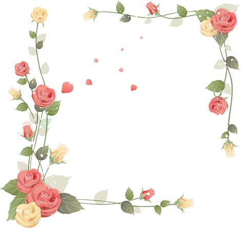 Borda florais Clipart PNG fundo Transparente | Imagens para photoshop