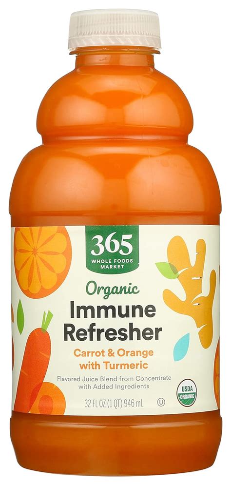 Amazon.com : Whole Foods Market, Organic Immune Refresher, Flavored Juice Blend from Concentrate ...