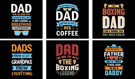 Father's Day T-shirt Design Bundle. Day t-shirt design vector. T-shirt Design Vector. Father's ...