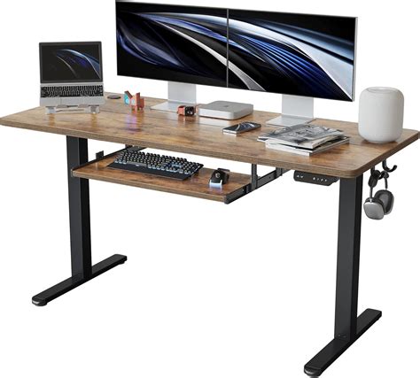 FEZIBO 55-Inch Large Height Adjustable Electric Standing Desk with ...