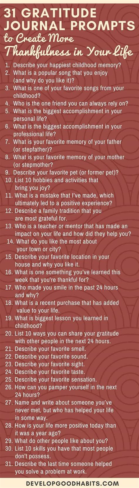 155 Gratitude Journal Prompts to Become More Grateful