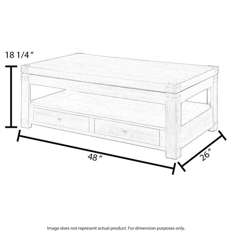 Signature Design by Ashley Fregine Lift Top Cocktail Table in Whitewash | Nebraska Furniture Mart