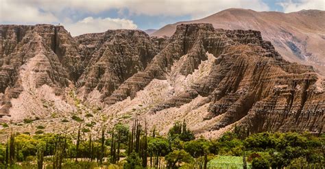 Rocky mountains and green vegetation in wild valley · Free Stock Photo