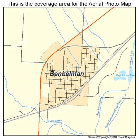 Aerial Photography Map of Benkelman, NE Nebraska