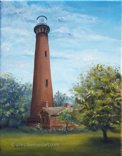 Currituck Beach Lighthouse | Teresa Bernard Oil Paintings