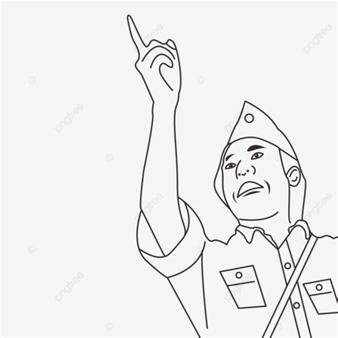 Ilustrasi Bung Tomo, Bung Tomo, Pahlawan Sutomo, Indonesia PNG and ...