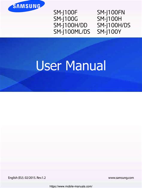 Samsung J100H Galaxy J1 User Manual