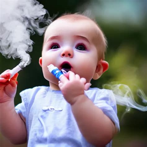 a baby vaping | Stable Diffusion