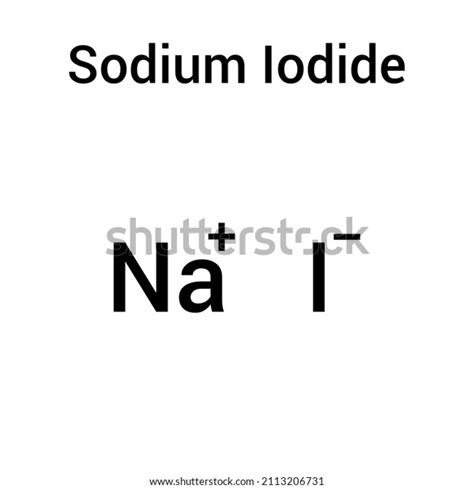 Chemical Structure Sodium Iodide Nai Stock Vector (Royalty Free) 2113206731 | Shutterstock