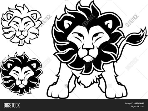 Lion Face Logo Design Vector & Photo (Free Trial) | Bigstock